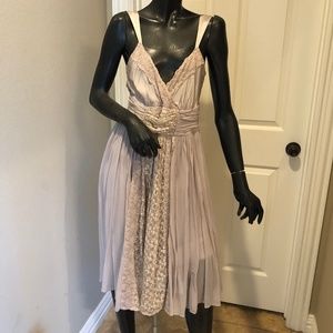 Anthropologie Lil Silk and Lace Dress 6